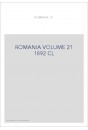 ROMANIA VOLUME 21 ( 1892 ) CL