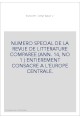 L'EUROPE CENTRALE. NUMERO SPECIAL DE LA REVUE DE LITTERATURE COMPAREE (ANNEE 1914, N°1) ENTIEREMENT
