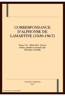 CORRESPONDANCE (1830-1867). TOME VII : 1856-1867.