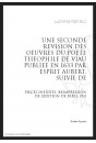 UNE SECONDE REVISION DES OEUVRES DU POETE THEOPHILE DE VIAU PUBLIEE EN 1633 PAR E. AUBERT