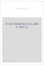 STUDI FRANCESI VOLUME 4 (1960)