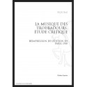 LA MUSIQUE DES TROUBADOURS   ÉTUDE CRITIQUE