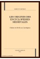 LES ORIGINES DES ENCYCLOPEDIES MEDIEVALES