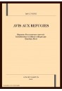 AVIS AUX REFUGIES. REPONSES D'UN NOUVEAU CONVERTI