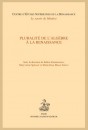 PLURALITÉ DE LALGÈBRE À LA RENAISSANCE