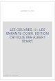 LES OEUVRES. III : LES ENFANTS OGIER. EDITION CRITIQUE PAR ALBERT HENRY.