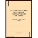 STENDHAL SOUS L'OEIL DE LA PRESSE CONTEMPORAINE        (1817-1843)