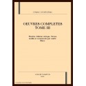 OEUVRES COMPLETES TOME III. THEATRE.