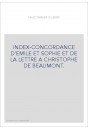 INDEX-CONCORDANCE D'EMILE ET SOPHIE ET DE LA LETTRE A CHRISTOPHE DE BEAUMONT.