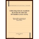 CHRONIQUES DU SAMEDI SUIVIES DE PIECES DIVERSES        (1653-1654)