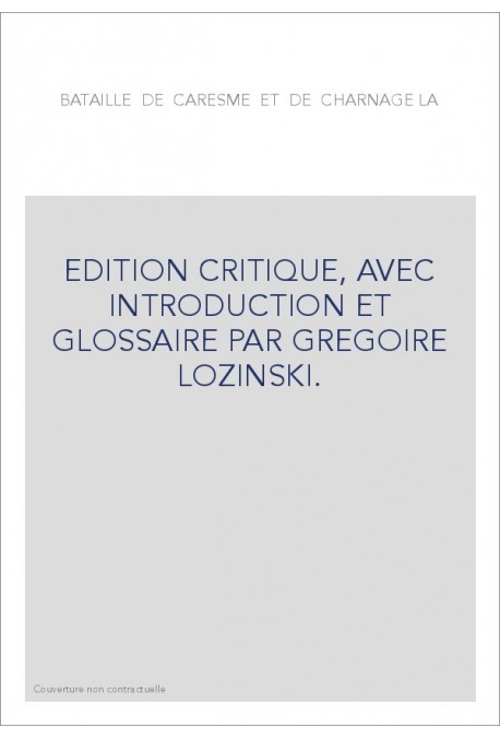 BATAILLE DE CARESME ET DE CHARNAGE -LA-