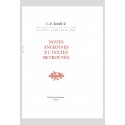 OEUVRES COMPLÈTES, VOLUME XXIX  NOTES ANCIENNES ET TEXTES RETROUVÉS