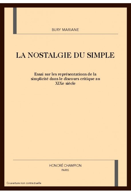 LA NOSTALGIE DU SIMPLE