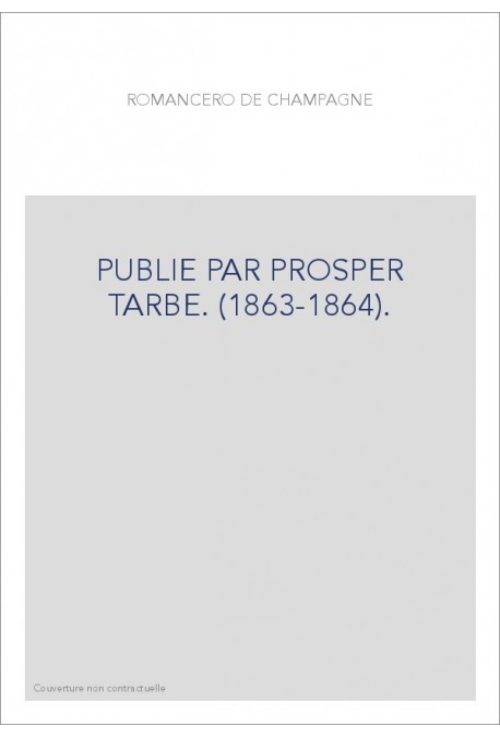 PUBLIE PAR PROSPER TARBE. (1863-1864).