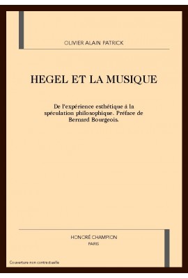 HEGEL ET LA MUSIQUE