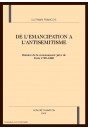 DE L'EMANCIPATION A L'ANTISEMITISME: HISTOIRE DE LA COMMUNAUTE JUIVE DE PARIS. 1789-1880