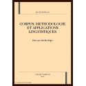 CORPUS: METHODOLOGIE ET APPLICATIONS LINGUISTIQUES