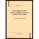 LES OPERATIONS FINANCIERES DANS LE ROMAN REALISTE