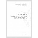 COMMENTAIRE SUR L'ESPRIT DES LOIS DE MONTESQUIEU