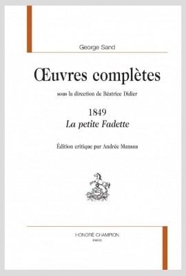 UVRES COMPLÈTES 1849 LA PETITE FADETTE