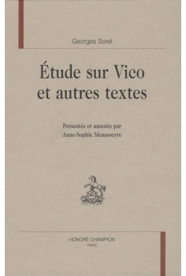 ETUDE SUR VICO ET AUTRES TEXTES