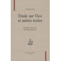 ETUDE SUR VICO ET AUTRES TEXTES