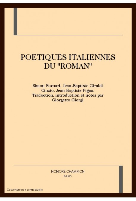 LES POETIQUES ITALIENNES DU "ROMAN"