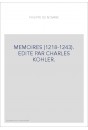 MEMOIRES (1218-1243)
