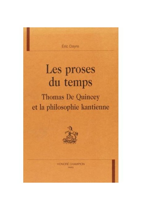 LES PROSES DU TEMPS