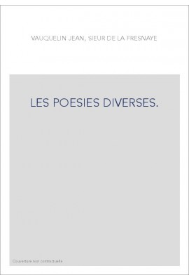 LES POESIES DIVERSES.