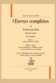 OEUVRES COMPLETES II. EUVRES EN RIMES. DEUXIEME PARTIE. LES AMOURS