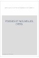 POESIES ET NOUVELLES. (1855).