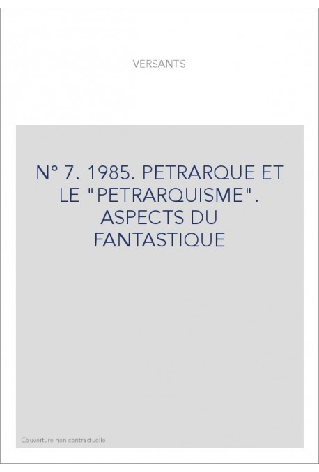 VERSANTS 7  1985