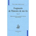 FRAGMENTS DE L'HISTOIRE DE MA VIE - TOME 2