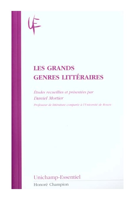 LES GRANDS GENRES LITTERAIRES