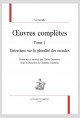 UVRES COMPLÈTES  TOME 1  ENTRETIENS SUR LA PLURALITÉ DES MONDES