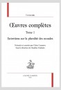 UVRES COMPLÈTES  TOME 1  ENTRETIENS SUR LA PLURALITÉ DES MONDES