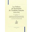 PREFACES DU DICTIONNAIRE DE L'ACADEMIE FRANCAISE (1694-1992).