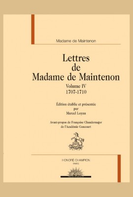 LETTRES. IV- 1707-1710