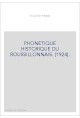 PHONETIQUE HISTORIQUE DU ROUSSILLONNAIS. (1924).