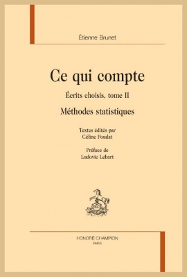 CE QUI COMPTE - METHODES STATISTIQUES  ECRITS CHOISIS, TOME II