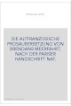 DIE ALTFRANZOSISCHE PROSAUBERSETZUNG VON BRENDANS MEERFAHRT, NACH DER PARISER HANDSCHRIFT NAT.