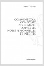 COMMENT ZOLA COMPOSAIT SES ROMANS, D'APRÈS SES NOTES PERSONNELLES ET INÉDITES