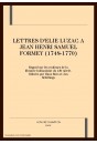 LETTRES D'ELIE LUZAC A JEAN HENRI SAMUEL FORMEY        (1748-1770)