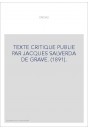 ENEAS. (1891). TEXTE CRITIQUE PUBLIE PAR JACQUES SALVERDA DE GRAVE.