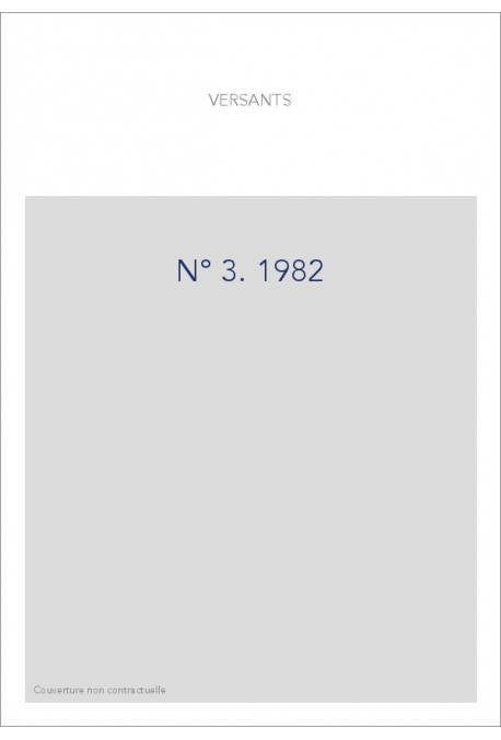 VERSANTS 3  1982