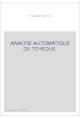 ANALYSE AUTOMATIQUE DU TCHEQUE.