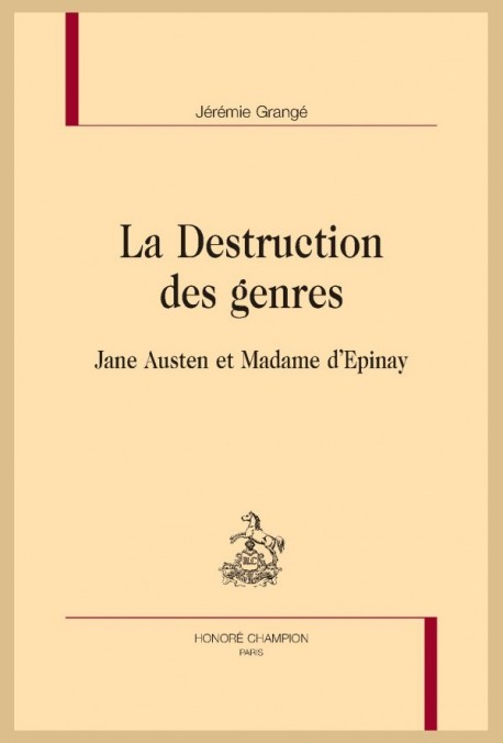 LA DESTRUCTION DES GENRES