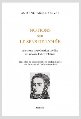 NOTIONS SUR LE SENS DE L'OUÏE (1819)