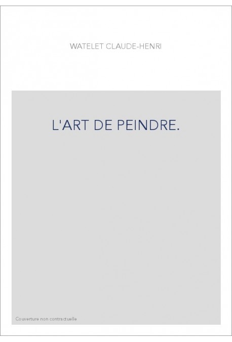 L'ART DE PEINDRE.